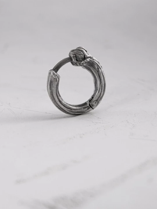 Foto van product REYTEL Oorbel 'BONE' zilver
