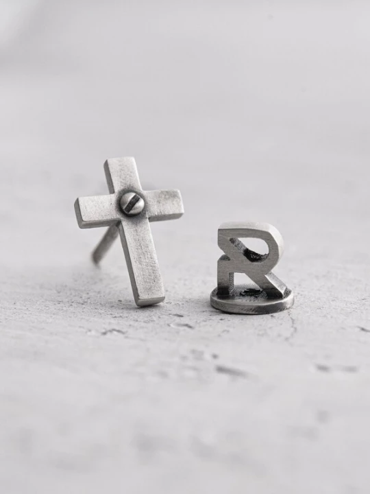 Foto van product REYTEL Oorbel 'KREUZEN' zilver