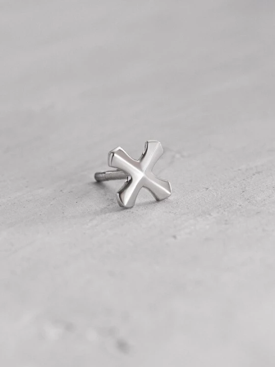 Foto van product REYTEL Oorbel 'TEMPLAR' zilver