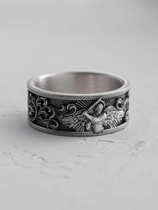 Foto van product REYTEL Ring 'ARCHANGEL MICHAEL' zilver