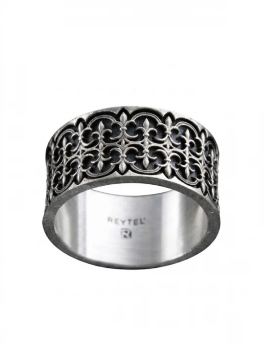Foto van product REYTEL Ring 'GOTHIC FLEUR DE LIS' zilver