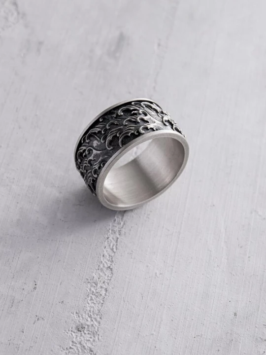 Foto van product REYTEL Ring 'JAPANESE WAVE' zilver