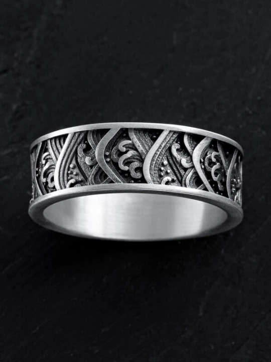 Foto van product REYTEL Ring 'JAPANESE WAVES' zilver