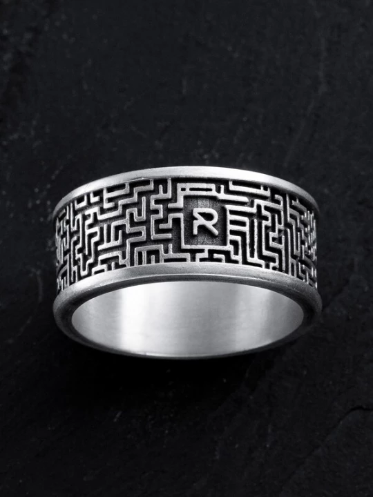 Foto van product REYTEL Ring 'LABYRINTH' zilver