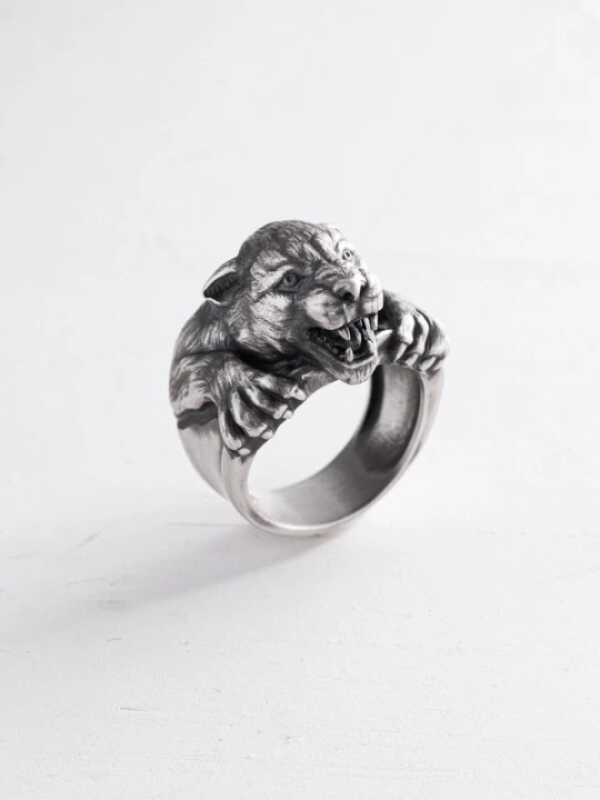 Foto van product REYTEL Ring 'PANTHER' zilver