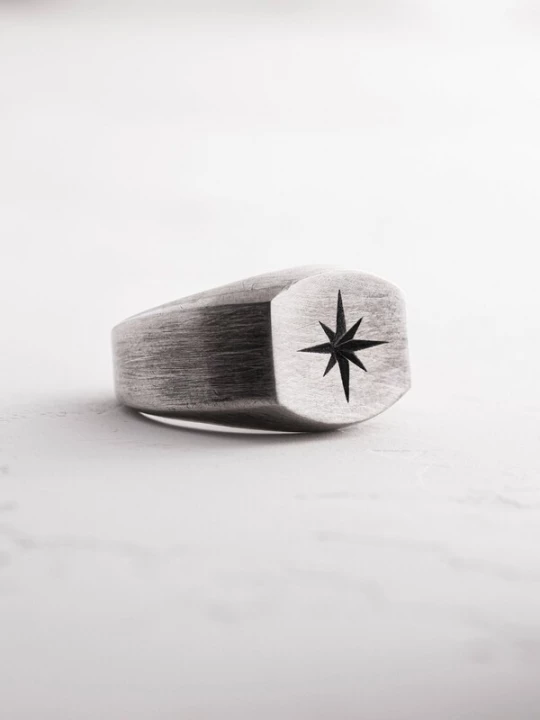 Foto van product REYTEL Ring 'POLAR STAR' zilver