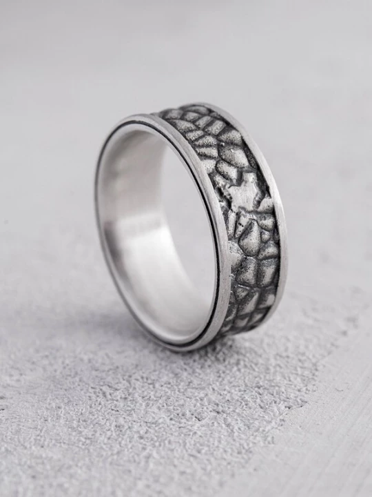Foto van product REYTEL Ring 'STONE WALLS' zilver