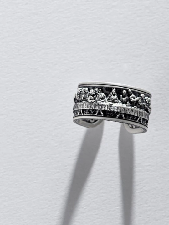 Foto van product REYTEL Ring 'THE LAST SUPPER' zilver