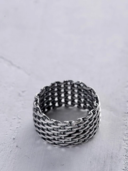 Foto van product REYTEL Ring 'WEAVE' zilver