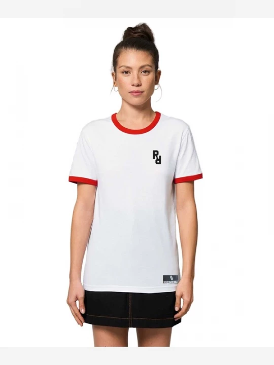 Foto van product Rheinrebell Shirt 'Ringer' rood / wit