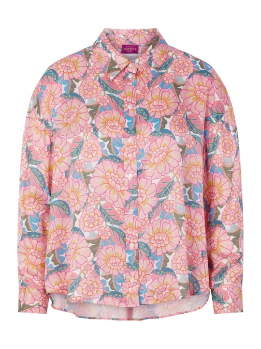 Foto van product Rich & Royal Blouse blauw / abrikoos