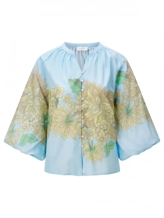 Foto van product Rich & Royal Blouse blauw / geel / groen