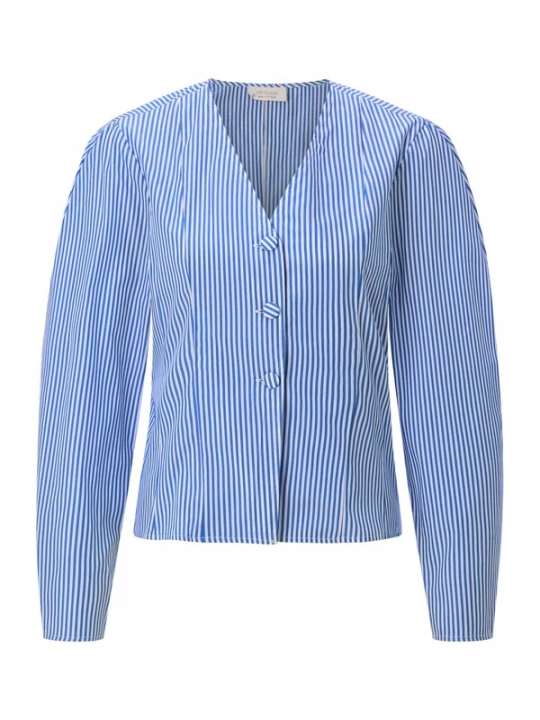 Foto van product Rich & Royal Blouse hemelsblauw / wit