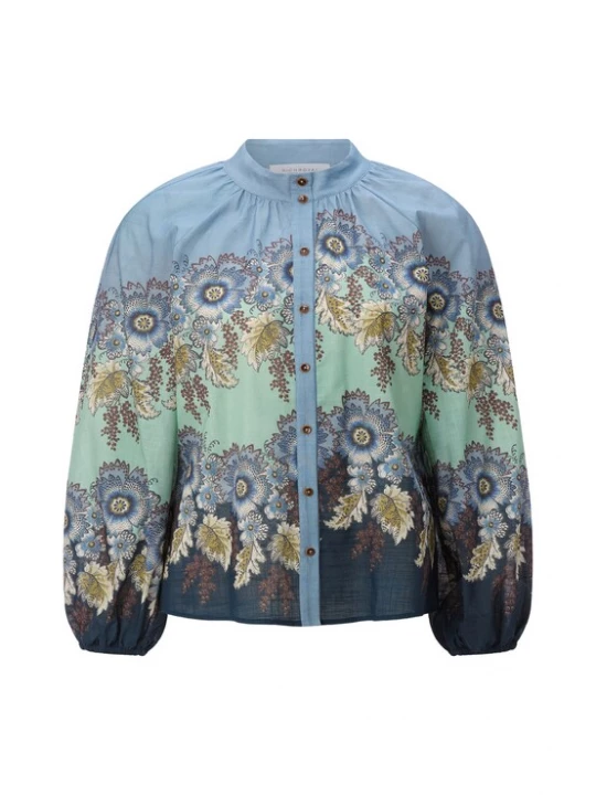 Foto van product Rich & Royal Blouse marine / opaal / lichtgroen / wit