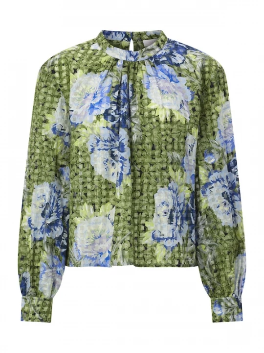 Foto van product Rich & Royal Blouse royal blue / koningsblauw / pastelblauw / olijfgroen / lichtgroen