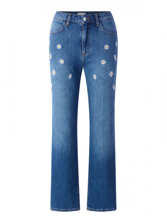 Foto van product Rich & Royal Jeans blauw denim / geel / wit