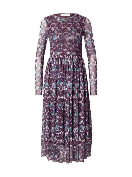 Foto van product Rich & Royal Jurk blauw / turquoise / aubergine / poederroze
