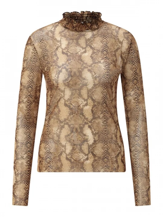 Foto van product Rich & Royal Shirt beige / bruin / mokka / lichtbruin