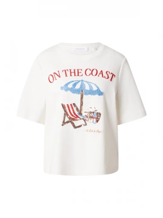 Foto van product Rich & Royal Shirt 'Coast' hemelsblauw / bruin / rood / parelwit