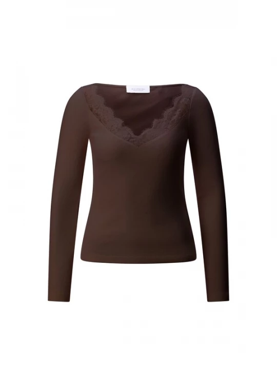 Foto van product Rich & Royal Shirt donkerbruin