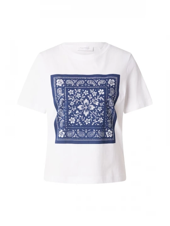 Foto van product Rich & Royal Shirt enziaan / zilver / wit