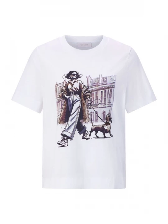 Foto van product Rich & Royal Shirt lila / zwart / wit