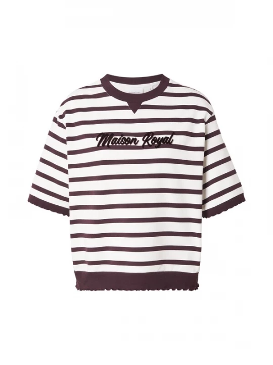 Foto van product Rich & Royal Sweatshirt bessen / zwart / wit