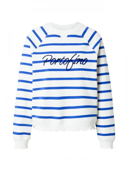 Foto van product Rich & Royal Sweatshirt royal blue / koningsblauw / wit