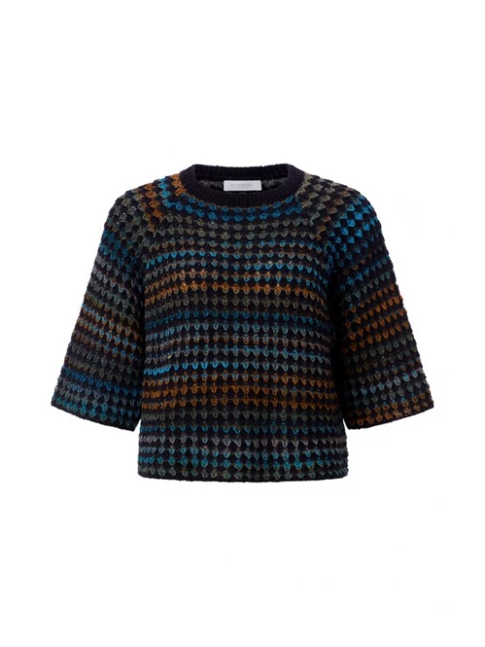 Foto van product Rich & Royal Trui blauw / donkerblauw / cognac