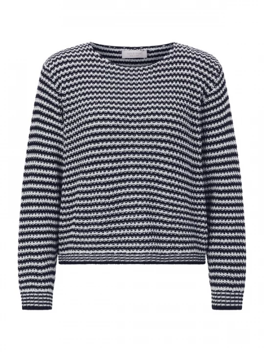 Foto van product Rich & Royal Trui marine / wit