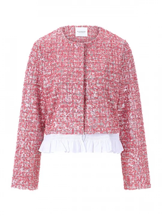 Foto van product Rich & Royal Tussenjas rosa / pitaja roze / zwart / wit