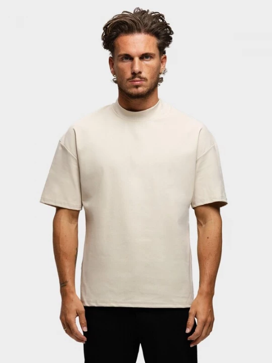 Foto van product Richesse Shirt 'ESSENTIAL MATTE SHIRT LIGHT BEIGE' lichtbeige