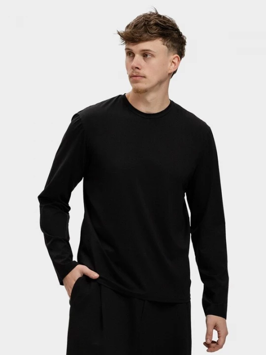 Foto van product Richesse Shirt 'SHINY ESSENTIAL LONGSLEEVE BLACK' zwart