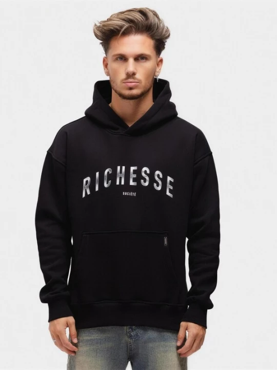 Foto van product Richesse Sweatshirt 'SOCIÉTÉ HOODIE BLACK' zwart