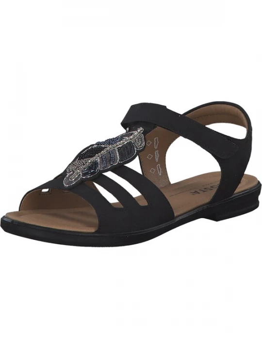 Foto van product RICOSTA Sandalen 'Amelie' zwart / zilver