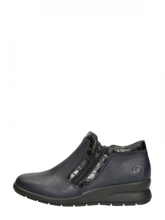 Foto van product Rieker Boots 'Enkellaarsjes Plat' blauw