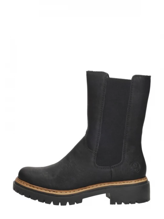 Foto van product Rieker Boots 'Enkellaarsjes Plat' zwart