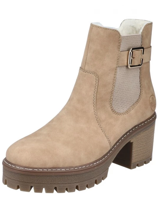 Foto van product Rieker Enkellaarsjes beige