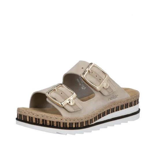 Foto van product Rieker Muiltjes 'V7955' beige