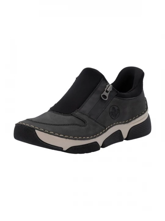 Foto van product Rieker Slip-on antraciet / zwart