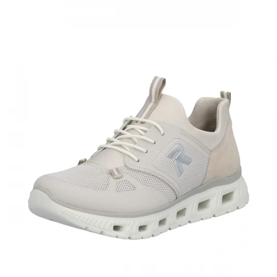 Foto van product Rieker Slip-on crème / taupe / zilvergrijs