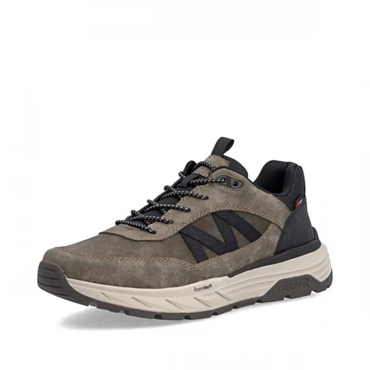 Foto van product Rieker Sneakers laag bruin / olijfgroen / zwart