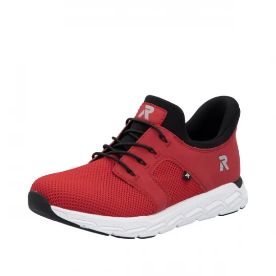 Foto van product Rieker Sport Slip-on 'M9050' lichtgrijs / donkerrood / zwart