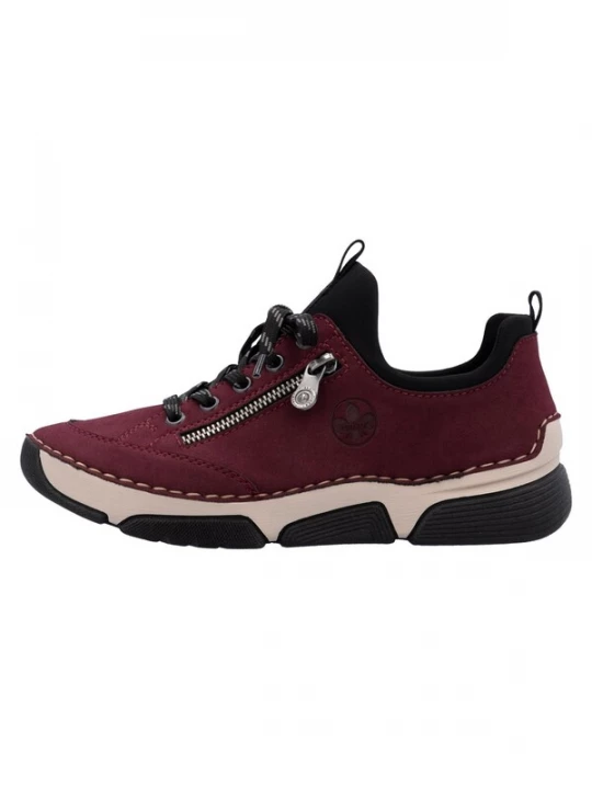 Foto van product Rieker Sportieve veterschoen 'Basic' donkerrood