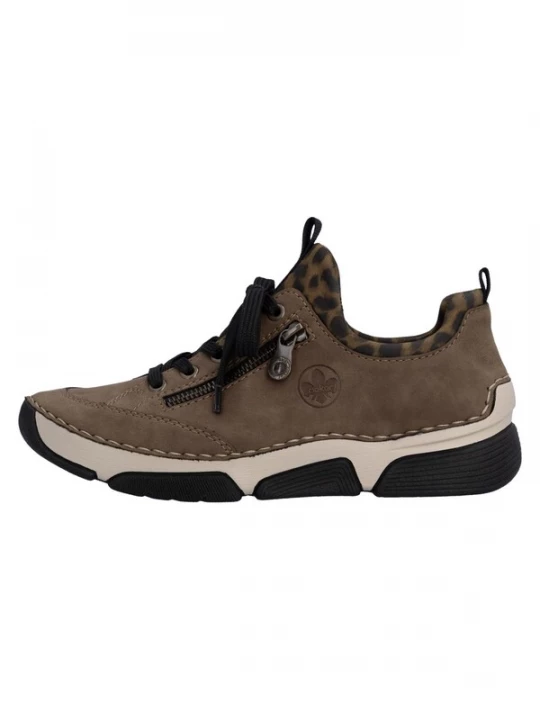 Foto van product Rieker Sportieve veterschoen bruin