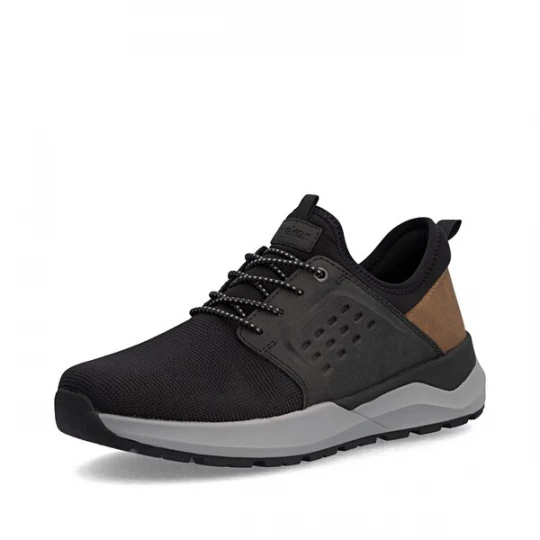 Foto van product Rieker Sportieve veterschoen bruin / zwart