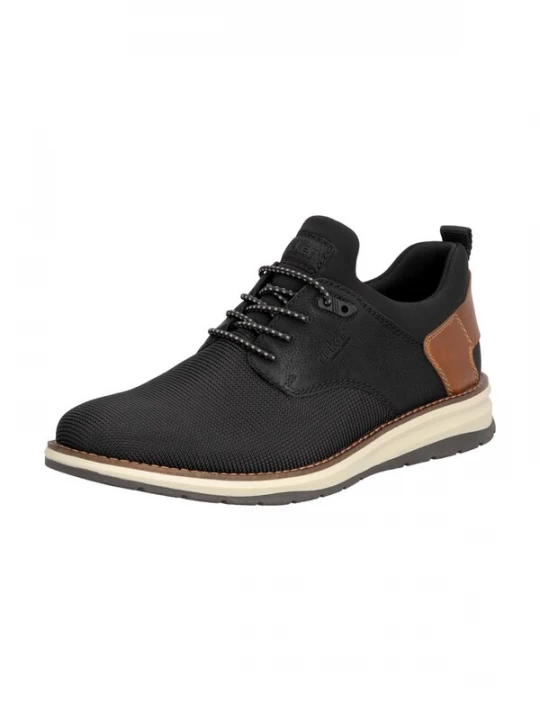Foto van product Rieker Sportieve veterschoen bruin / zwart
