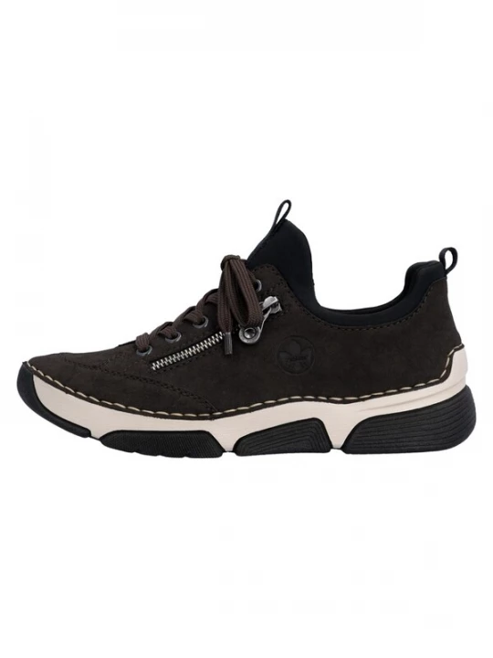 Foto van product Rieker Sportieve veterschoen donkerbruin