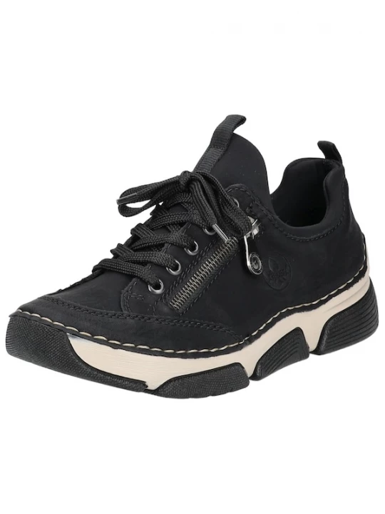 Foto van product Rieker Sportieve veterschoen zwart