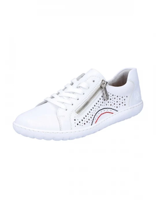 Foto van product Rieker Veterschoen marine / rood / wit